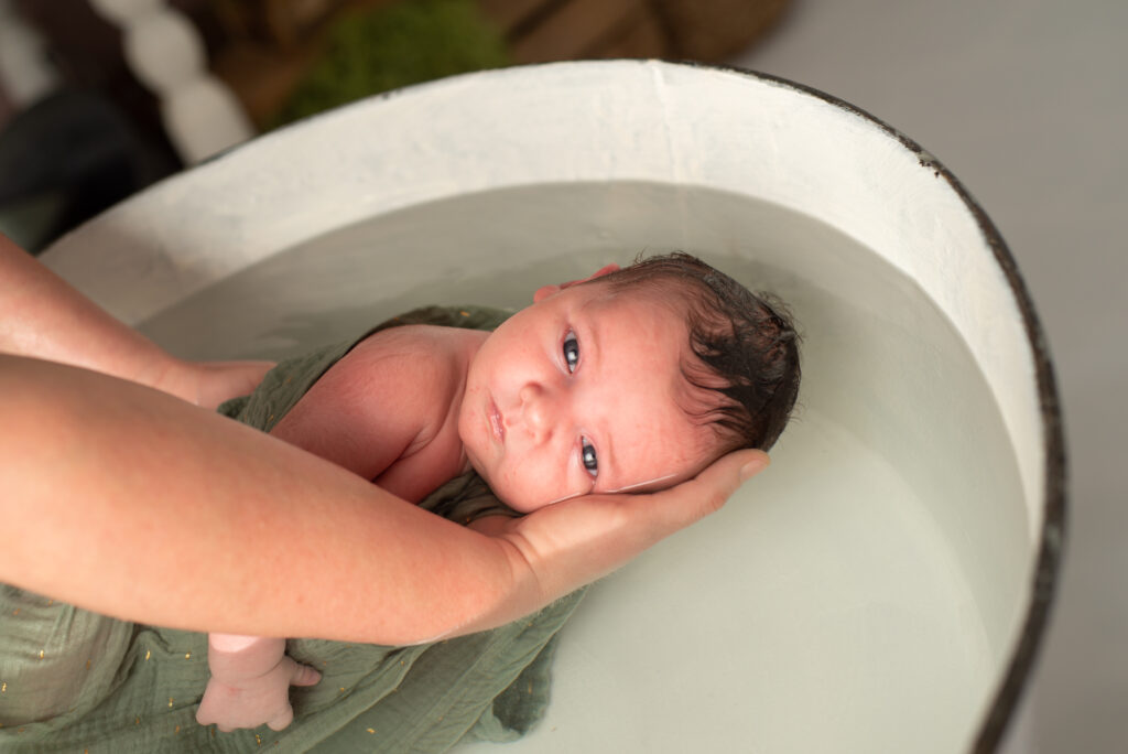 thalasso bain bébé photographié